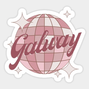 Galway Ireland Retro Vintage Dance Party Sticker